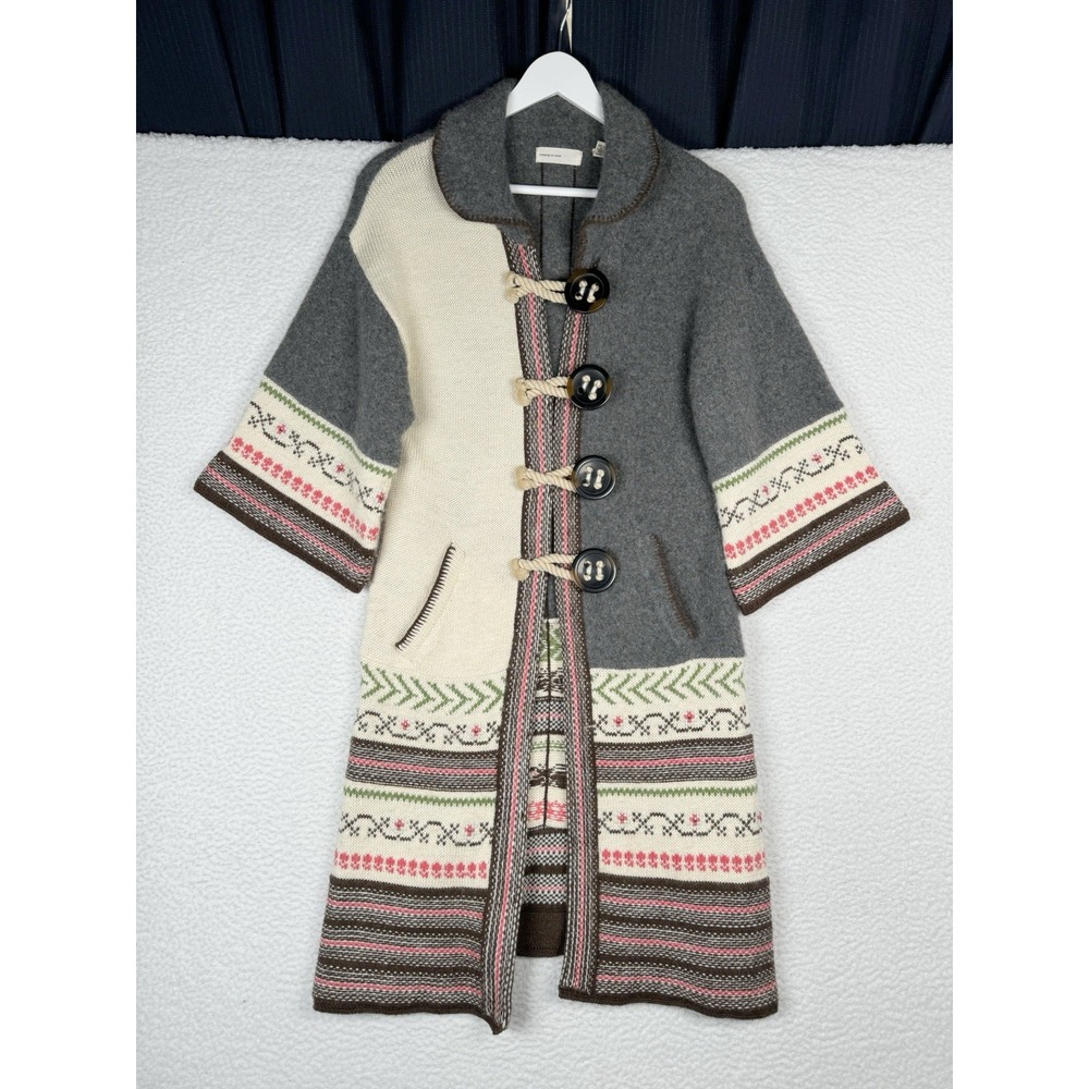 ANTHROPOLOGIE Sleeping On Snow Alpaca Wool Long Cardigan Sweater - XS